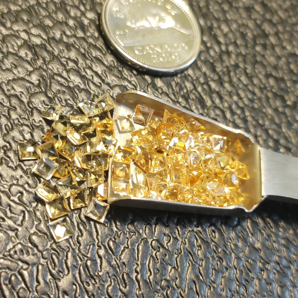 Natural Citrine Square Cut Lot #106